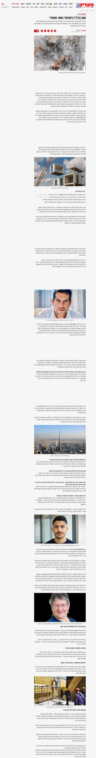 למה שוק הנדל"ן הישראלי נשאר מאחור?